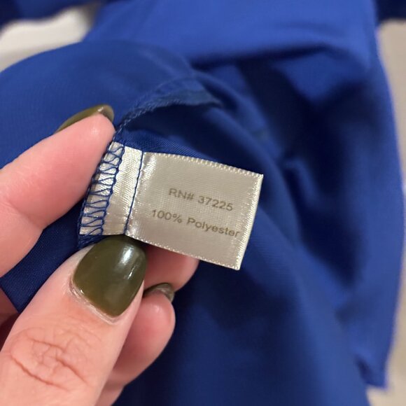 Boston Proper Women's Royal Blue Layered Spaghetti-Strap Dress ~ Medium - Picture 5 of 6